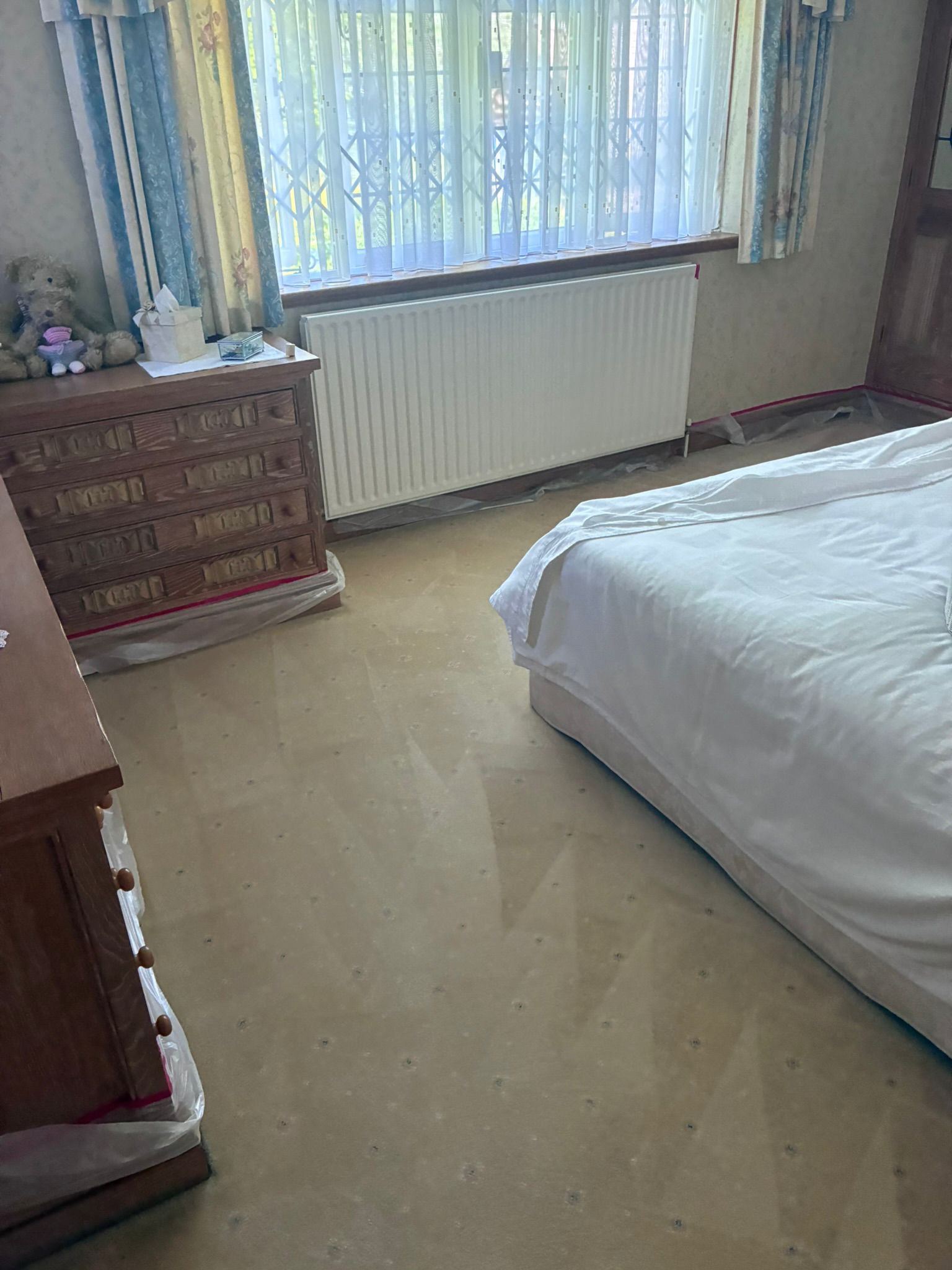 Bedroom carpet cleaning